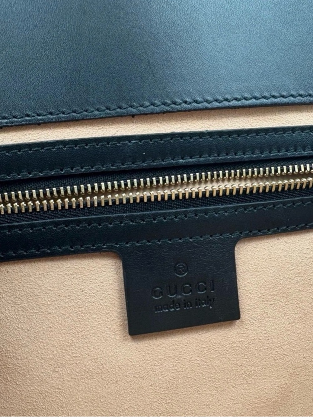 Gucci Black Leather Satchel with Bamboo Top Handles - Picture 9 of 12